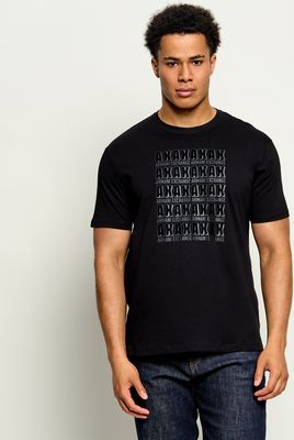 Armani Exchange - T-shirt męski na wiosnę ze sklepu: Gomez Fashion Store w kategorii: T-shirty męskie - zdjęcie 874714-BD9-10338_AX265M000037H50