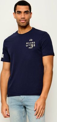 T-shirt męski na wiosnę La Martina ze sklepu: Gomez Fashion Store w kategorii: T-shirty męskie
