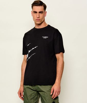 T-shirt męski na lato Plein Sport ze sklepu: Gomez Fashion Store w kategorii: T-shirty męskie - zdjęcie 874714-BD9-10338_PS262M000063102