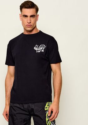 Plein Sport - T-shirt męski na lato ze sklepu: Gomez Fashion Store w kategorii: T-shirty męskie - zdjęcie 874714-BD9-10338_PS262M000064102