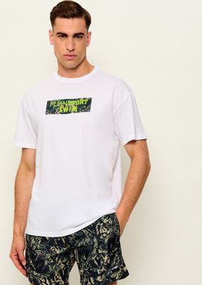 T-shirt męski młodzieżowy na lato Plein Sport ze sklepu: Gomez Fashion Store w kategorii: T-shirty męskie - zdjęcie 874714-BD9-10338_PS262M000068101