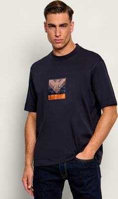 T-shirt męski na wiosnę młodzieżowy Emporio Armani ze sklepu: Gomez Fashion Store w kategorii: T-shirty męskie - zdjęcie 874714-BD9-10338_EA265M000007T69