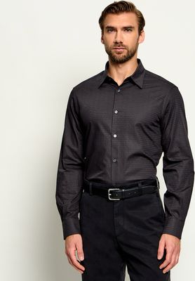 Emporio Armani - Koszula męska jesienna z klasycznym kołnierzykiem ze sklepu: Gomez Fashion Store w kategorii: Koszule męskie - zdjęcie 874714-BD9-10338_EA265M000020T74