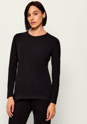Bluzka damska Armani Exchange ze sklepu: Gomez Fashion Store w kategorii: Bluzki damskie - zdjęcie 874714-BD9-10338_AX265W000020H50