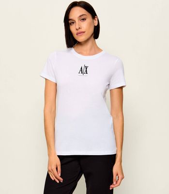 Bluzka damska w stylu młodzieżowym Armani Exchange ze sklepu: Gomez Fashion Store w kategorii: Bluzki damskie - zdjęcie 874714-BD9-10338_AX265W000034H55