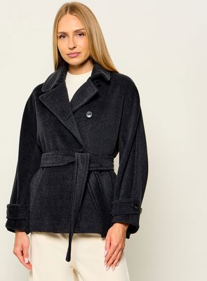 Płaszcz damski casual Marella ze sklepu: Gomez Fashion Store w kategorii: Płaszcze damskie - zdjęcie 874714-BD9-10338_MA265W000007002