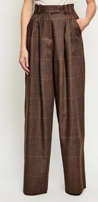 brązowy Spodnie damskie retro Marella ze sklepu: Gomez Fashion Store w kategorii: Spodnie damskie