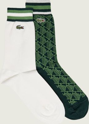 Skarpetki damskie casual z haftem Lacoste ze sklepu: Gomez Fashion Store w kategorii: Skarpetki damskie - zdjęcie 874714-BD9-10338_LA265U000005C71