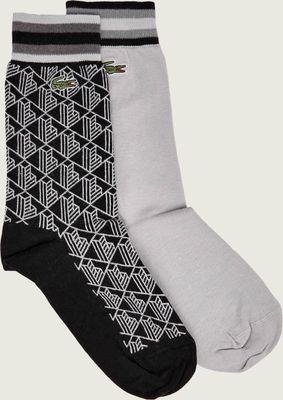 Skarpetki damskie w abstrakcyjne wzory Lacoste ze sklepu: Gomez Fashion Store w kategorii: Skarpetki damskie - zdjęcie 874714-BD9-10338_LA265U000005C73