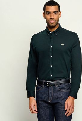 Koszula męska z kołnierzykiem button down Lacoste ze sklepu: Gomez Fashion Store w kategorii: Koszule męskie