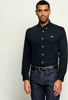 Koszula męska z kołnierzykiem button down Lacoste ze sklepu: Gomez Fashion Store w kategorii: Koszule męskie - zdjęcie 874714-BD9-10338_LA265M000070C76