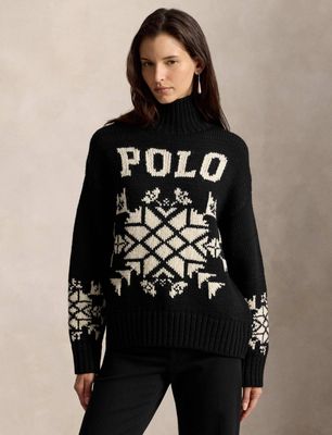 Sweter damski casual Polo Ralph Lauren ze sklepu: Gomez Fashion Store w kategorii: Swetry damskie - zdjęcie 874714-BD9-10338_PR265W000024HW2