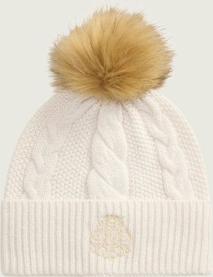 Czapka zimowa damska LAUREN RALPH LAUREN ze sklepu: Gomez Fashion Store w kategorii: Czapki zimowe damskie - zdjęcie 874714-BD9-10338_RL265W000106K71