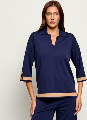 Joseph Ribkoff - Bluzka damska na wiosnę ze sklepu: Gomez Fashion Store w kategorii: Bluzki damskie - zdjęcie 874714-BD9-10338_RJ265W000023029