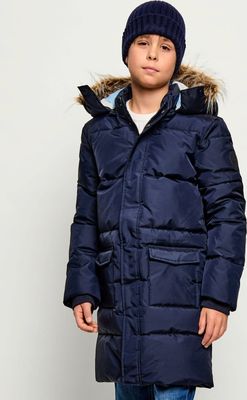 granatowy Kurtka chłopięca na zimę Guess ze sklepu: Gomez Fashion Store w kategorii: Kurtki chłopięce
