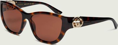 Okulary przeciwsłoneczne damskie Gucci ze sklepu: Gomez Fashion Store w kategorii: Okulary przeciwsłoneczne damskie - zdjęcie 874714-BD9-10338_GC262W000032003