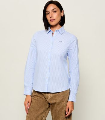 Koszula damska elegancka Aeronautica Militare ze sklepu: Gomez Fashion Store w kategorii: Koszule damskie - zdjęcie 874714-BD9-10338_AM264W000001445