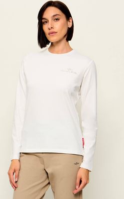 Bluzka damska casualowa Aeronautica Militare ze sklepu: Gomez Fashion Store w kategorii: Bluzki damskie - zdjęcie 874714-BD9-10338_AM264W000007002