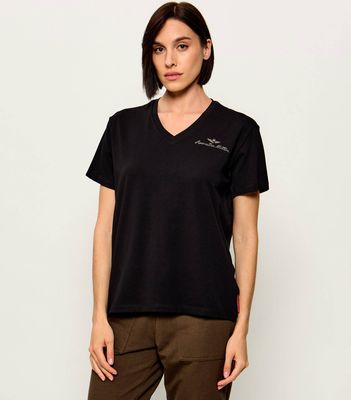 Bluzka damska na wiosnę Aeronautica Militare ze sklepu: Gomez Fashion Store w kategorii: Bluzki damskie - zdjęcie 874714-BD9-10338_AM264W000009004
