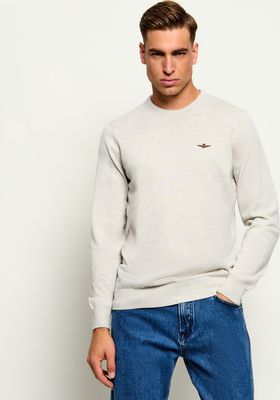 Sweter męski casual Aeronautica Militare ze sklepu: Gomez Fashion Store w kategorii: Swetry męskie - zdjęcie 874714-BD9-10338_AM264M000010403