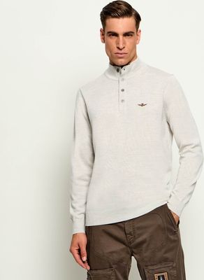 Sweter męski na zimę Aeronautica Militare ze sklepu: Gomez Fashion Store w kategorii: Swetry męskie - zdjęcie 874714-BD9-10338_AM264M000011403