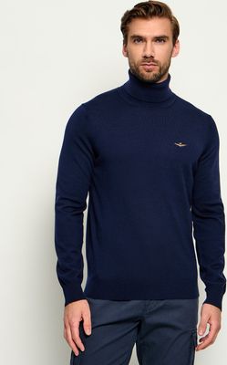 Sweter męski zimowy Aeronautica Militare ze sklepu: Gomez Fashion Store w kategorii: Swetry męskie - zdjęcie 874714-BD9-10338_AM264M000012401