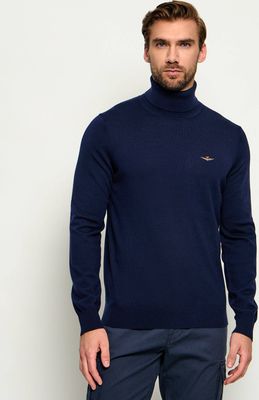 Sweter męski zimowy Aeronautica Militare ze sklepu: Gomez Fashion Store w kategorii: Swetry męskie - zdjęcie 874714-BD9-10338_AM264M000012401
