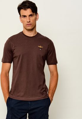 T-shirt męski wiosenny Aeronautica Militare ze sklepu: Gomez Fashion Store w kategorii: T-shirty męskie - zdjęcie 874714-BD9-10338_AM264M000021492