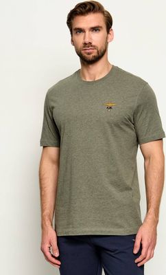 T-shirt męski na wiosnę casualowy Aeronautica Militare ze sklepu: Gomez Fashion Store w kategorii: T-shirty męskie - zdjęcie 874714-BD9-10338_AM264M000021490