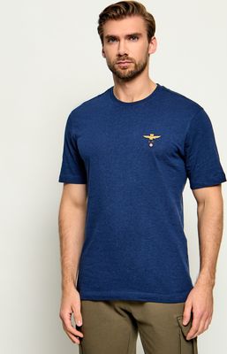 T-shirt męski casual Aeronautica Militare ze sklepu: Gomez Fashion Store w kategorii: T-shirty męskie - zdjęcie 874714-BD9-10338_AM264M000021488
