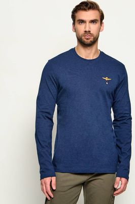 Aeronautica Militare - T-shirt męski casual ze sklepu: Gomez Fashion Store w kategorii: T-shirty męskie - zdjęcie 874714-BD9-10338_AM264M000022488