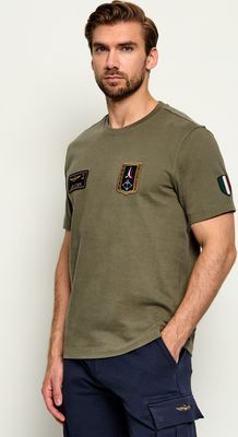T-shirt męski młodzieżowy Aeronautica Militare ze sklepu: Gomez Fashion Store w kategorii: T-shirty męskie - zdjęcie 874714-BD9-10338_AM264M000023433