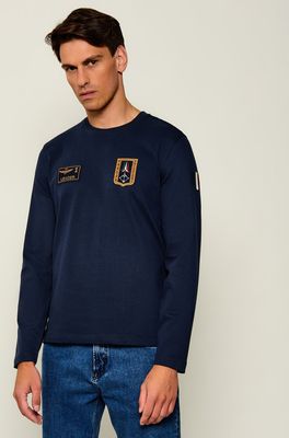 T-shirt męski jesienny Aeronautica Militare ze sklepu: Gomez Fashion Store w kategorii: T-shirty męskie - zdjęcie 874714-BD9-10338_AM264M000024001