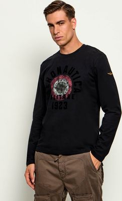 T-shirt męski Aeronautica Militare ze sklepu: Gomez Fashion Store w kategorii: T-shirty męskie - zdjęcie 874714-BD9-10338_AM264M000025004