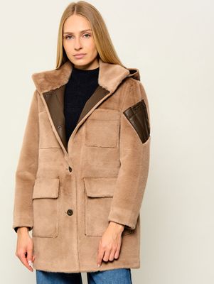 Parka damska jesienna Aeronautica Militare ze sklepu: Gomez Fashion Store w kategorii: Parki damskie - zdjęcie 874714-BD9-10338_AM265W000005477