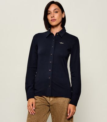 Koszula damska Aeronautica Militare ze sklepu: Gomez Fashion Store w kategorii: Koszule damskie - zdjęcie 874714-BD9-10338_AM265W000011494