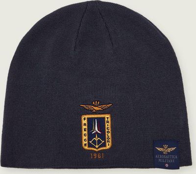 Aeronautica Militare - Czapka zimowa męska ze sklepu: Gomez Fashion Store w kategorii: Czapki zimowe męskie - zdjęcie 874714-BD9-10338_AM265M000005482