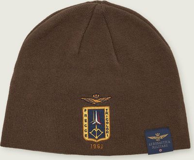 Aeronautica Militare - Czapka zimowa męska ze sklepu: Gomez Fashion Store w kategorii: Czapki zimowe męskie - zdjęcie 874714-BD9-10338_AM265M000005442