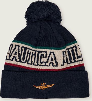 Aeronautica Militare - Czapka zimowa męska ze sklepu: Gomez Fashion Store w kategorii: Czapki zimowe męskie - zdjęcie 874714-BD9-10338_AM265M000008506