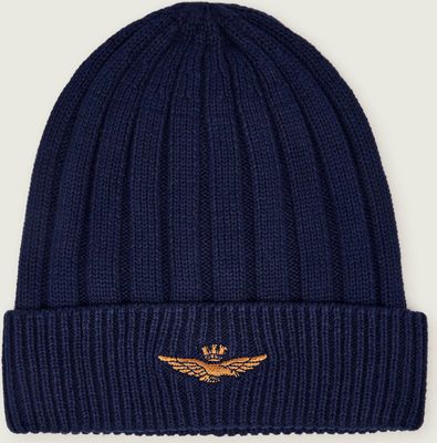 Czapka zimowa męska Aeronautica Militare ze sklepu: Gomez Fashion Store w kategorii: Czapki zimowe męskie - zdjęcie 874714-BD9-10338_AM265M000010001