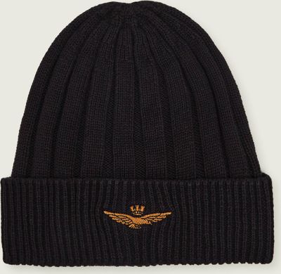 Aeronautica Militare - Czapka zimowa męska ze sklepu: Gomez Fashion Store w kategorii: Czapki zimowe męskie - zdjęcie 874714-BD9-10338_AM265M000010004