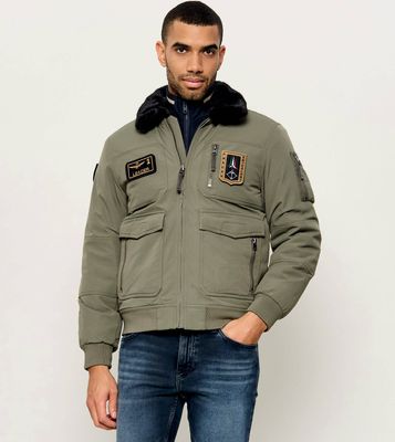 Kurtka męska casual na jesień Aeronautica Militare ze sklepu: Gomez Fashion Store w kategorii: Kurtki męskie - zdjęcie 874714-BD9-10338_AM265M000033433