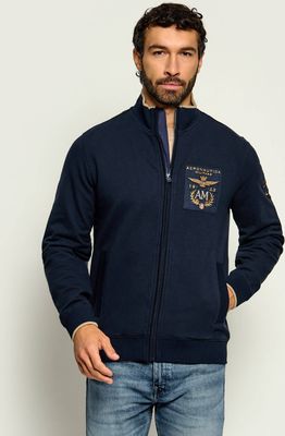 Bluza męska na jesień Aeronautica Militare ze sklepu: Gomez Fashion Store w kategorii: Bluzy męskie - zdjęcie 874714-BD9-10338_AM265M000040001