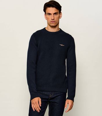 Sweter męski Aeronautica Militare ze sklepu: Gomez Fashion Store w kategorii: Swetry męskie - zdjęcie 874714-BD9-10338_AM265M000043001