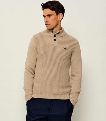 Sweter męski casualowy Aeronautica Militare ze sklepu: Gomez Fashion Store w kategorii: Swetry męskie - zdjęcie 874714-BD9-10338_AM265M000044476