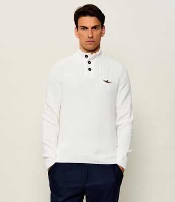 Sweter męski Aeronautica Militare ze sklepu: Gomez Fashion Store w kategorii: Swetry męskie - zdjęcie 874714-BD9-10338_AM265M000044002