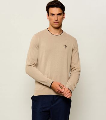 Sweter męski casual Aeronautica Militare ze sklepu: Gomez Fashion Store w kategorii: Swetry męskie - zdjęcie 874714-BD9-10338_AM265M000045476