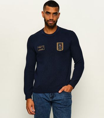 Sweter męski Aeronautica Militare ze sklepu: Gomez Fashion Store w kategorii: Swetry męskie - zdjęcie 874714-BD9-10338_AM265M000048001