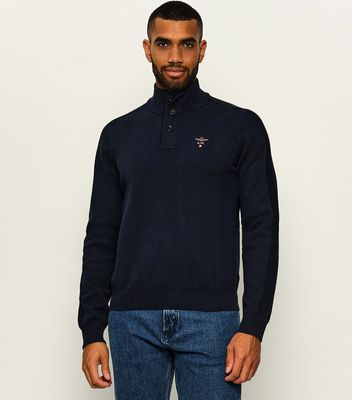 Sweter męski casualowy na zimę Aeronautica Militare ze sklepu: Gomez Fashion Store w kategorii: Swetry męskie - zdjęcie 874714-BD9-10338_AM265M000050001