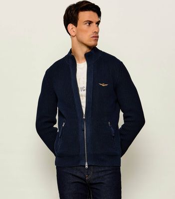Sweter męski na zimę Aeronautica Militare ze sklepu: Gomez Fashion Store w kategorii: Swetry męskie - zdjęcie 874714-BD9-10338_AM265M000052001